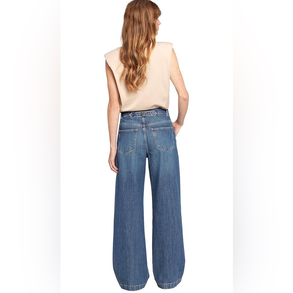 💙 Current/Elliott “The Postman” Wide Leg Jeans – Lancaster Wash Size 30 | NWT - Picture 2 of 13